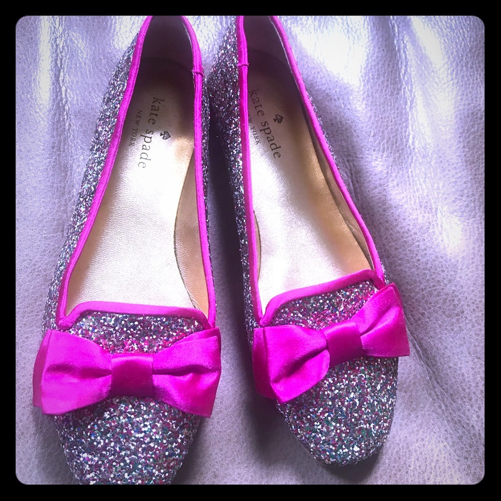 Kate Spade Glitter Flats